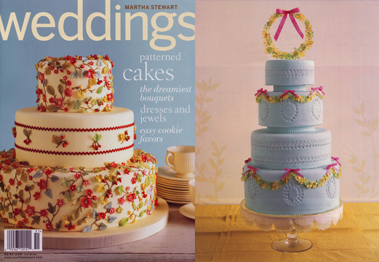 Martha Stewart Weddings Flower Cake Cover and Martha Stewart Weddings Tissue Paper Cake